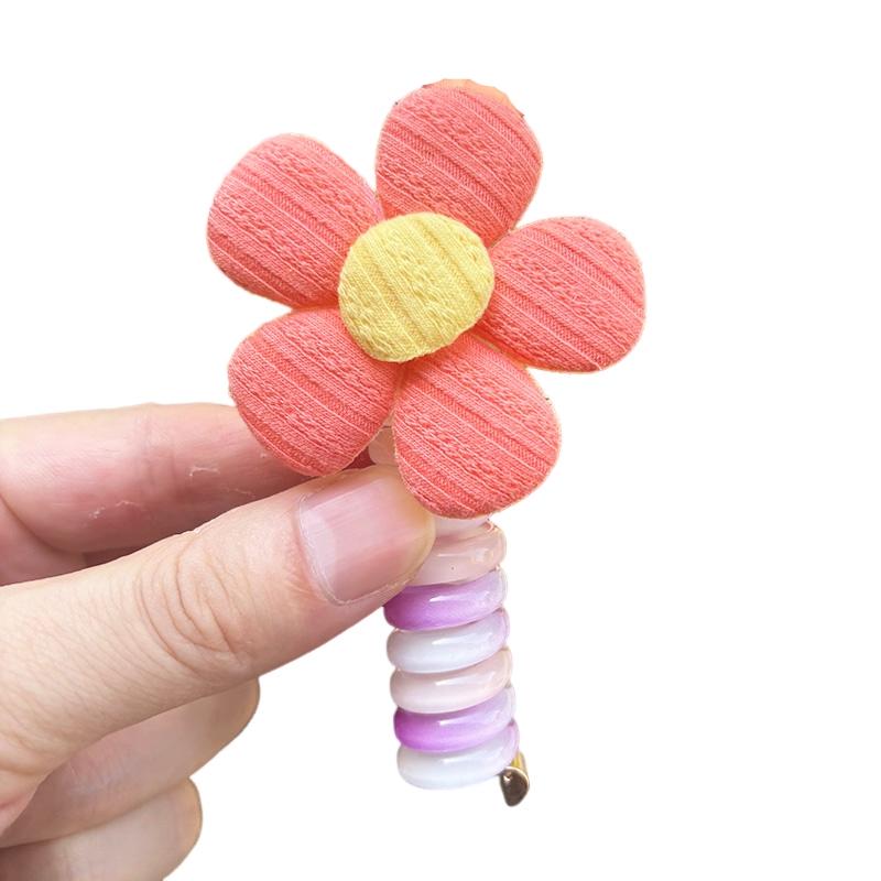 1 шт., новая красивая вышитая бабочка, эластичная спиральная веревка для волос, веревка, хвостик, резинка для волос, головной убор для детей