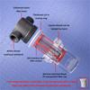 3/4inch Internal Thread Filter, 20 Water Pipes, 304 Stainless Steel Filter, Pre Filter, Tap Water Pipe Filter, Plastic Transpare