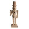 Yousheng Unfinished Nutcracker Soldier Wooden DIY Nutcracker Figure Unpainted Nutcracker Soldier Figurine for Christmas Decoration Craft Project