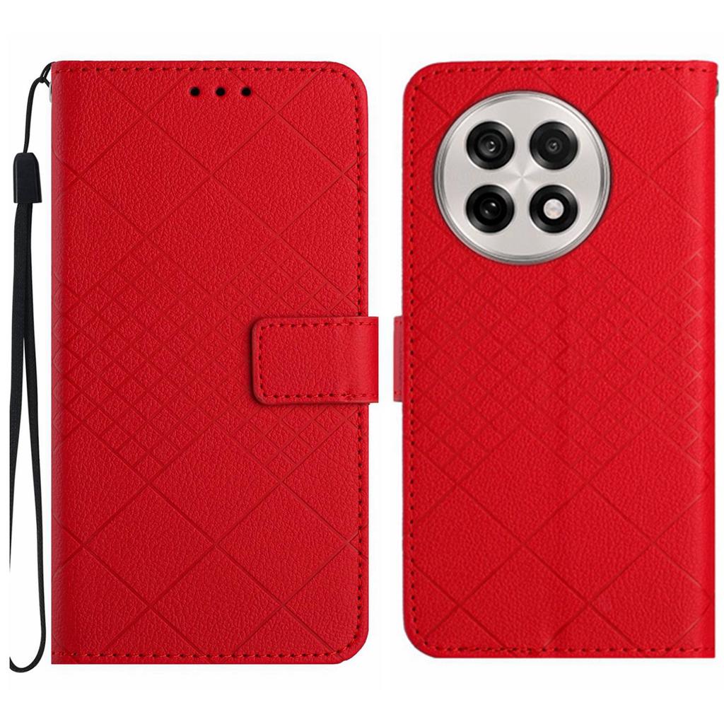 For OnePlus 13R 5G Wallet Phone Case Imprint PU Leather Flip Folio Cover