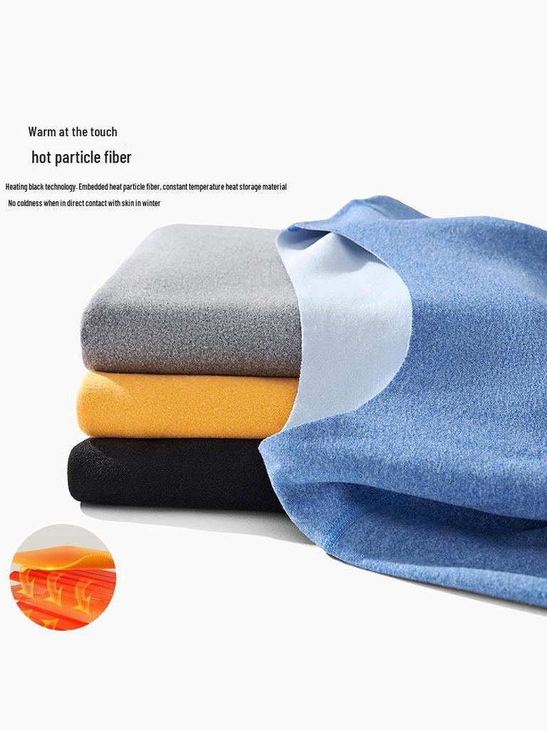 Детский термокомплект Осень/Зима 2025 – Теплый базовый слой однотонного цвета, пижама из двух частей с длинным рукавом и брюками