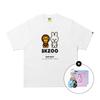 Футболка BAPE X STRAYKIDS LEEBIT BABY MILO (M) белый