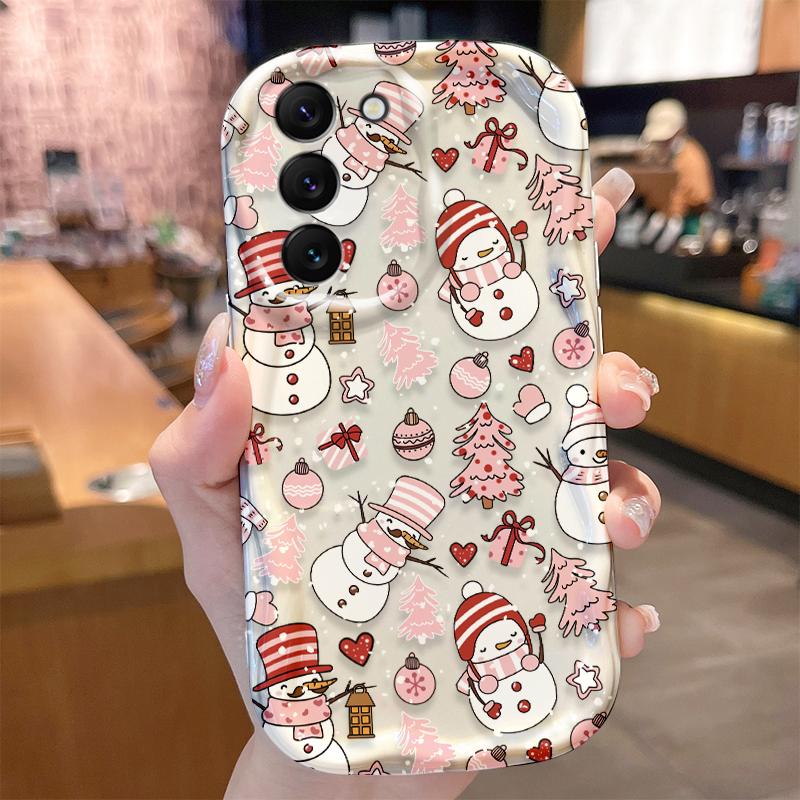 Чехол на телефон 'Санта Клаус' для Samsung Galaxy A50 A35 A34 A33 A32 A24 A23 A22 A13 A12 M55 M54 M35 M14 Защитная накладка