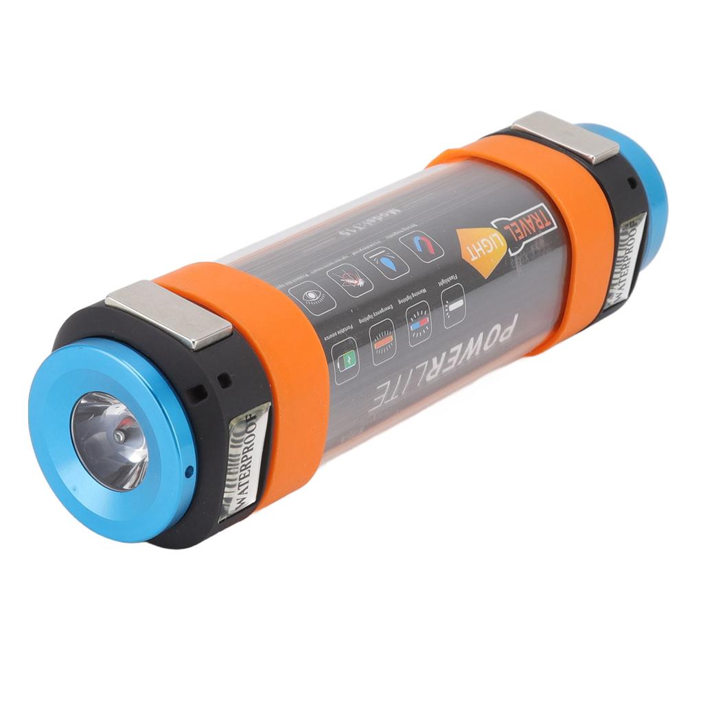 Многофункциональный кемпинговый фонарь с магнитным светодиодным рабочим фонарем оранжевого цвета, отпугивающий комаров, IP68