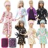 Кукла-пижама для куклы Барби, домашняя одежда, одежда для куклы, пальто для спальни, купальный халат, горячая юбка, аксессуары для куклы, много цветов