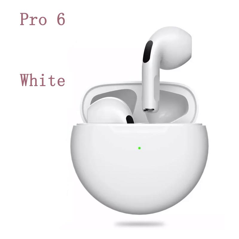Оригинал 1:1 Pro 6 TWS Беспроводные Bluetooth наушники с микрофоном Наушники громкой связи для телефона Спортивные наушники Музыкальные наушники