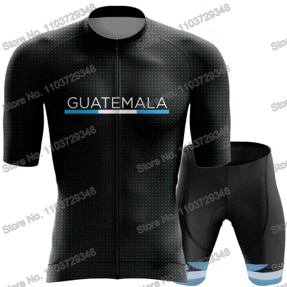 Guatemalteca National Team 2025 Cycling Jersey Men's Set Summer Cycling Clothing Road Bike Shirt Suit MTB Bicycle Bib Shorts