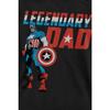 Captain America Унисекс взрослая толстовка «Легендарный папа»