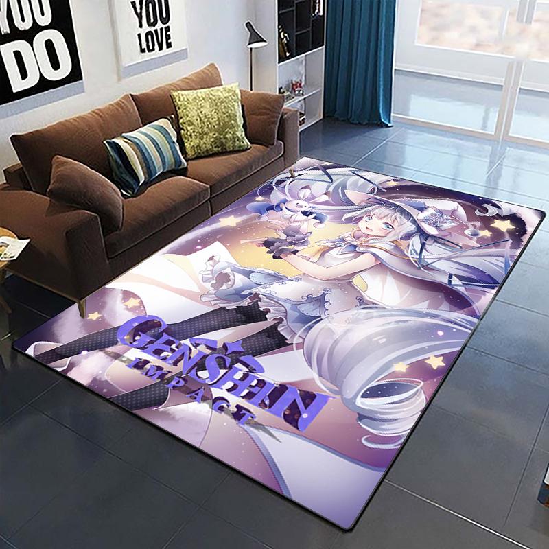 Genshin Impact Art Printed Carpet for Living Room Large Area Rug Soft Mat E-sports Chair Carpets Alfombra Gifts Dropshopping