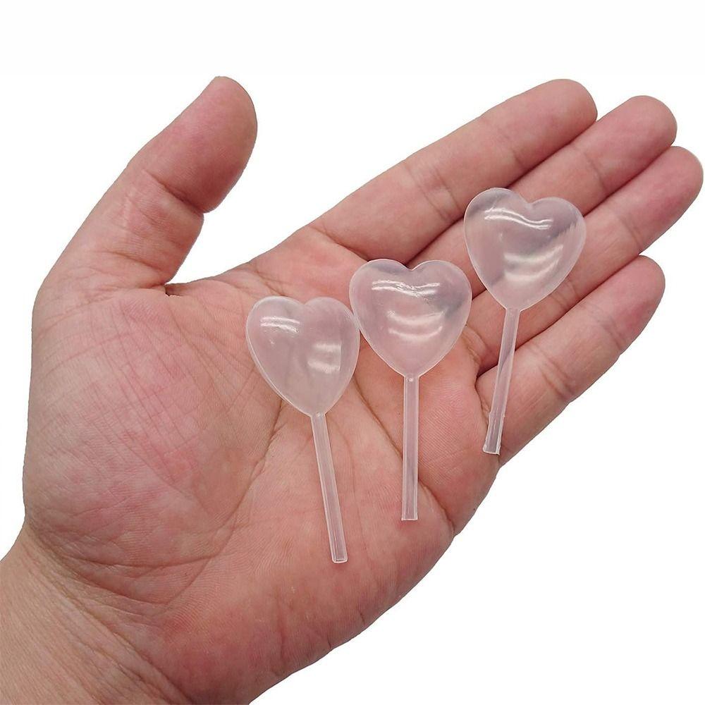 50pcs 4ml Plastic Squeeze Dropper Heart Shape Liquid Transfer Pipettes Holiday Decoration