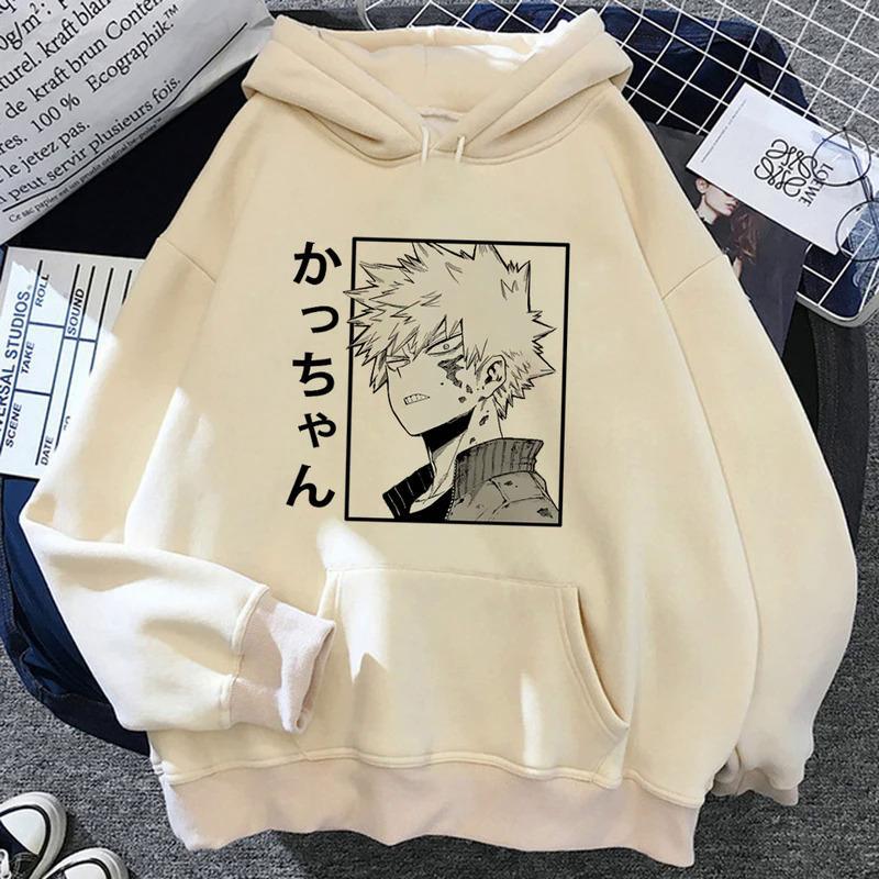 Bakugo толстовки женские винтажные Зимние толстовки