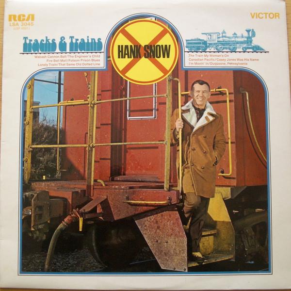 LP Record HANK SNOW - Tracks & Trains LSA3045 RCA Victor 1971 UK Folk Used