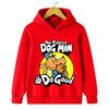 Fall and Winter Children's Comfortable Warm Hoodie Cartoon Fun Dog Man Print Boys Girls Casual Fashion Long Sleeve Top