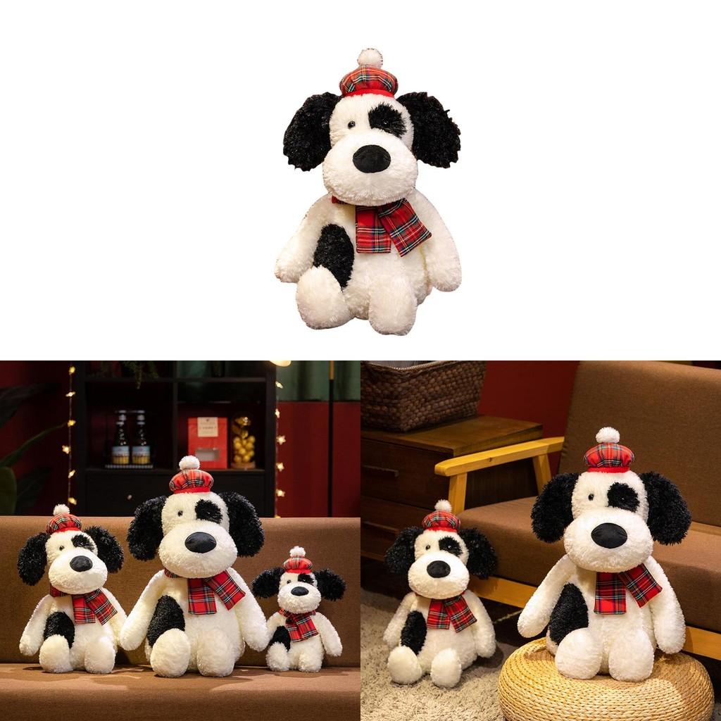 Dog Scarf Dalmatian Plush Toy Cute Cartoon Dog Doll Kids Decoration Birthday