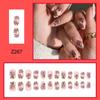 Long Almond False Nails FrenchGlitter Nail Tips Manicure Press on Nails  DIY