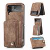 Full Protection Leather Cell Phone Case For Samsung Galaxy Z Flip 4 5g Flip4 Zflip4 Flip 3 Flip3 Card Slot Folding Cover