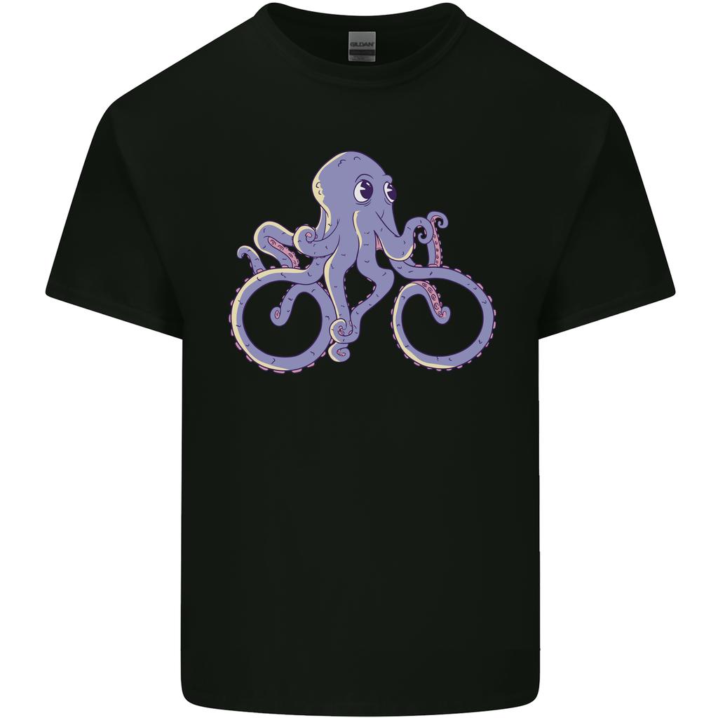 A Cycling Octopus Funny Cyclist Bicycle Unisexs Light Cotton TShirt