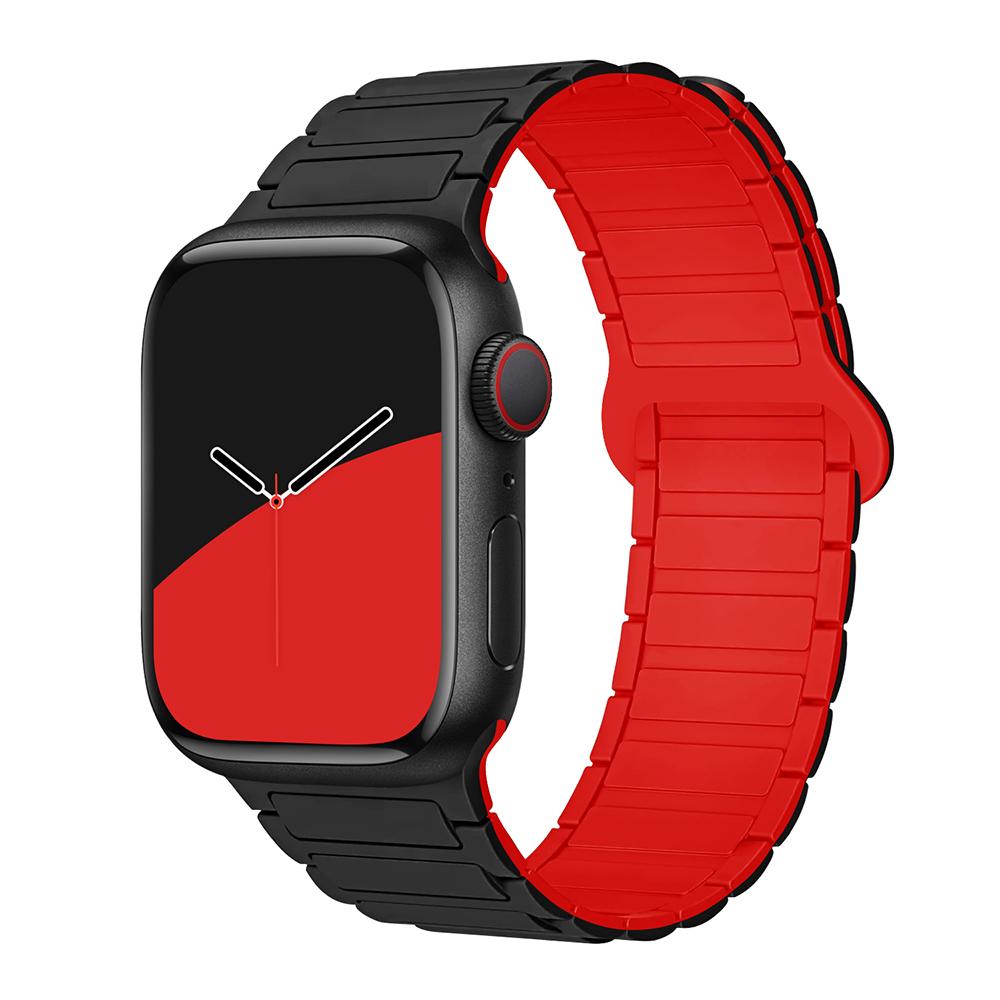 bands for Apple Watch strap 40mm 46mm 45mm 44mm 41mm 49mm Magnetic Silicone correas Bracelet iWatch Series 11 10 9 8 Se ultra2 3