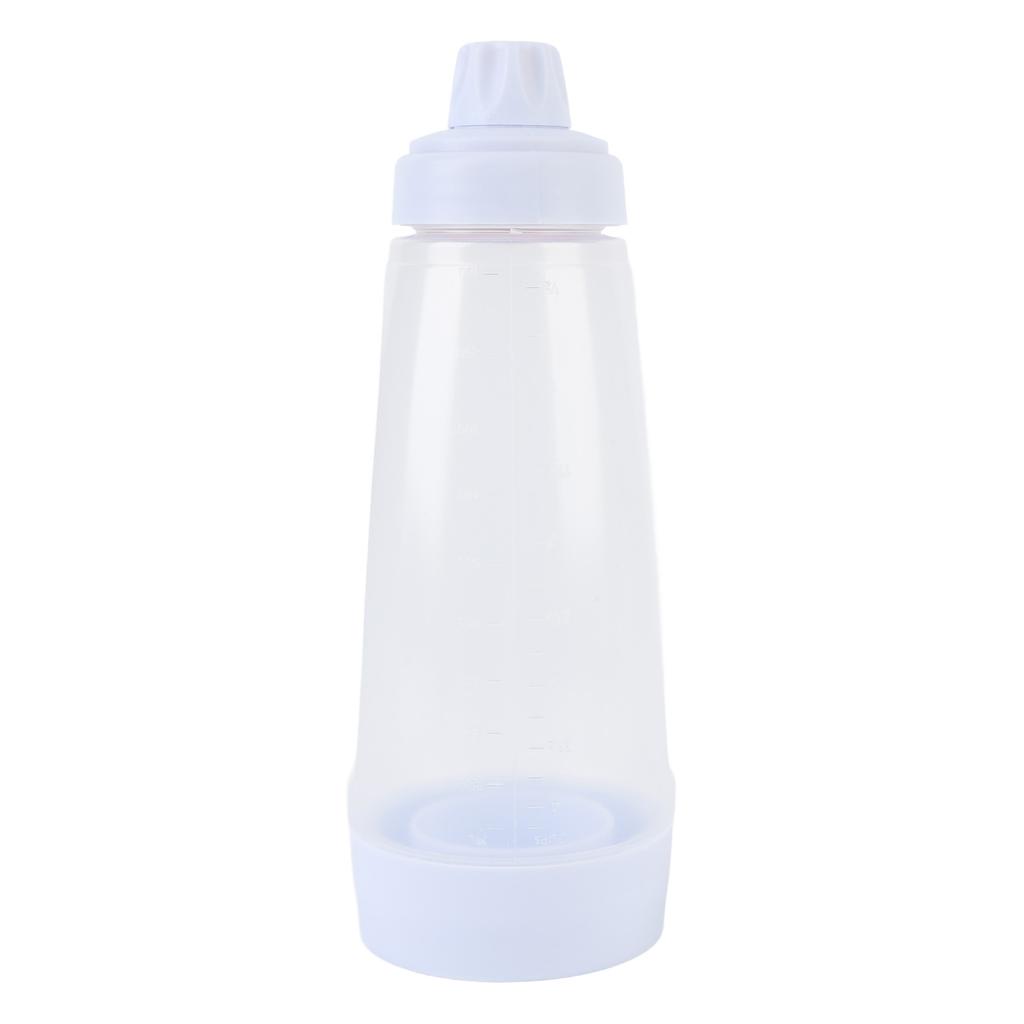 Бутылка-дозатор для теста для блинов с шариком для смешивания, венчиком и функцией сжатия, кухонный шейкер для выпечки, 1000 мл