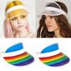 Flexible Transparent Sun Visor Hat Sun-Proof Sun Cap Gift Sunshade Hat  Outdoor Sports