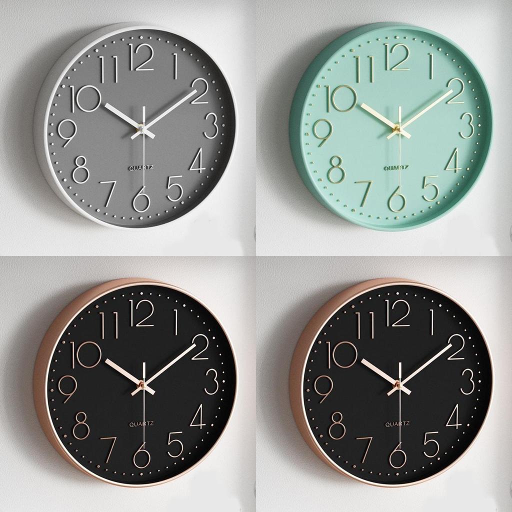Elegant Modern Wall Clock With Quartz Movement For Study Room And Lounge