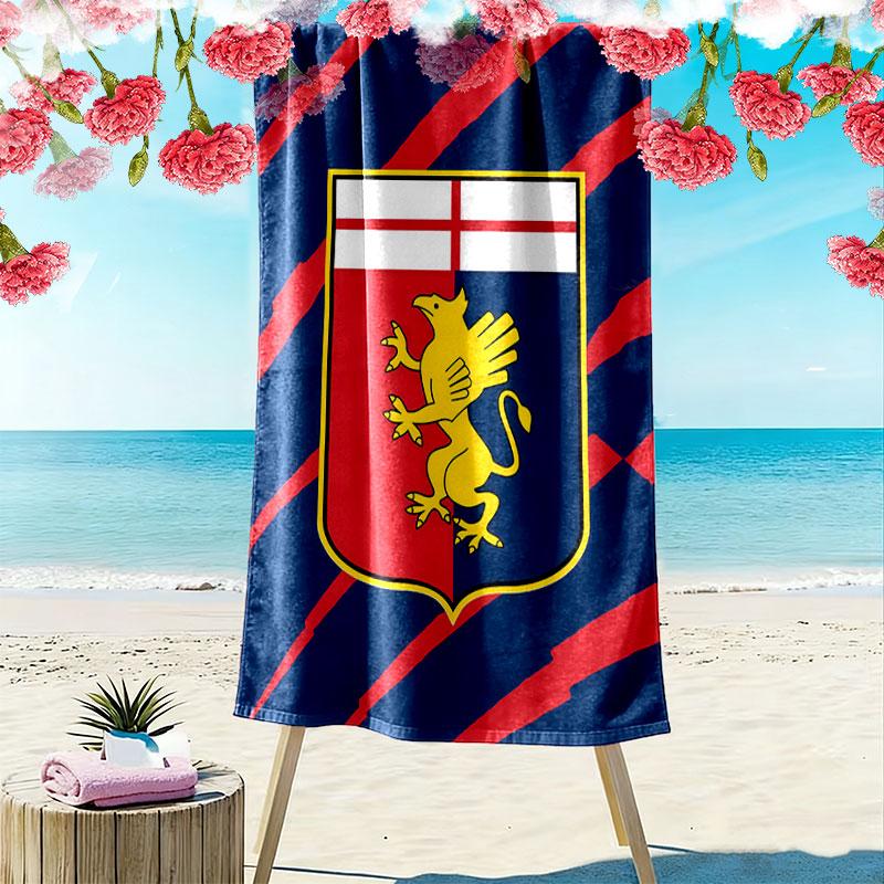 Genoa CFC logo Beach Towel, Large Soft Quick Dry Towel for Beach Camping Swimming