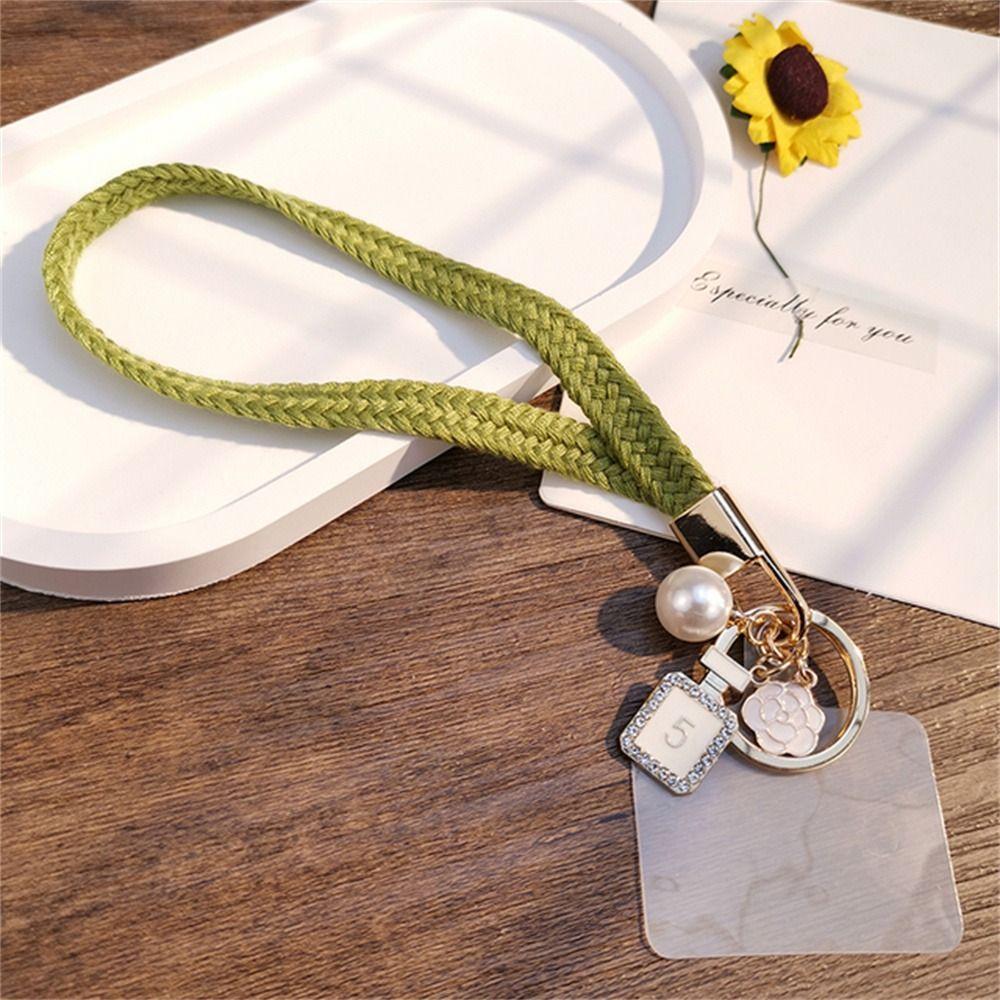 Hanging Neck Strap ID Badge Holder Phone Hang Rope Mobile Phone Lanyard Woven Strap Rope Wrist Rope