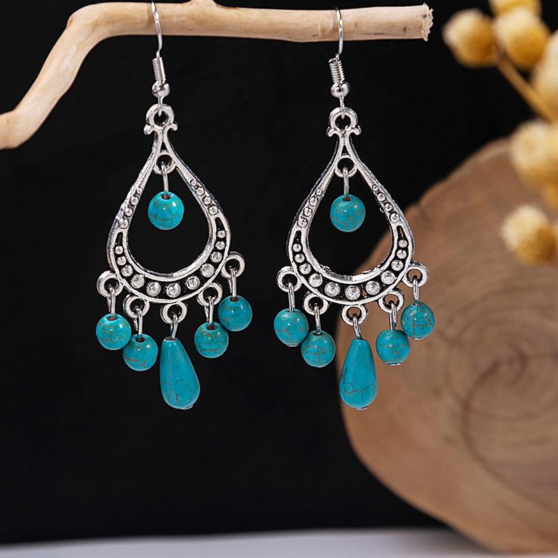 Bohemian Tassel Earrings Retro Ethnic Style Earrings Personalized Temperament Earrings