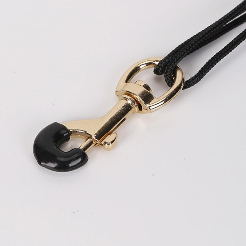 Comfortable Adjustable Saxophone Shoulder Strap Leather Support PU Texture for Clarinet Electric Wind Instruments