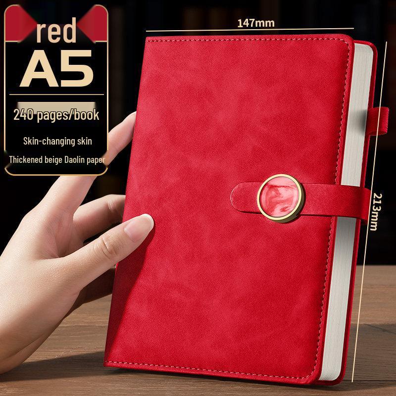 2026 A5 Customizable Business Diary: Elegant Leather Cover & Logo