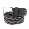 Men's Silver Buckle Braided Belt