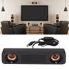 TV Soundbar USB Powered Plug HiFi Stereo Subwoofer TV Speaker Long Speaker for TV Desktop Computer 3.5mm