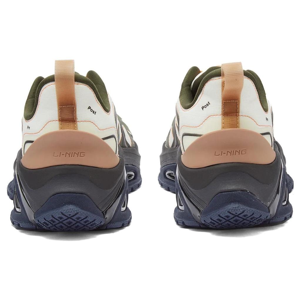 Soulland X Li Ning прочные дышащие низкие спортивные повседневные туфли мужские кроссовки белые коричневые AZGS103-5