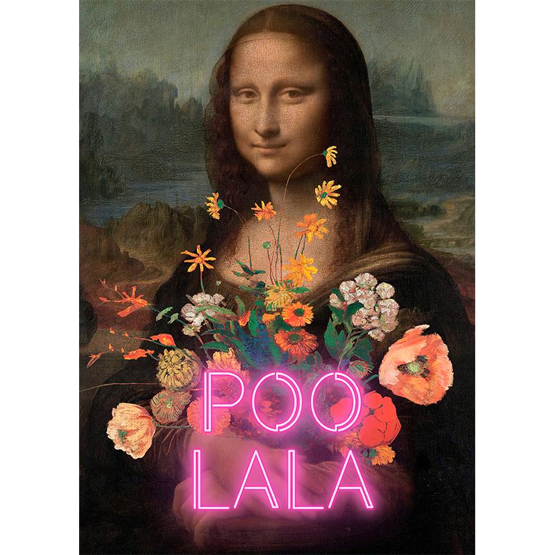 Смешная ванная туалет Мона Лиза в жемчуге девочка с рулоном бумаги постер принт холст живопись настенное искусство гостиная домашний декор