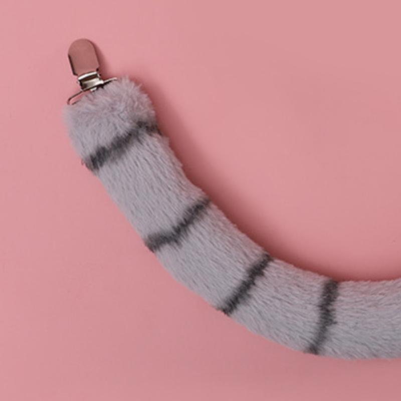 Головной убор с ушами енота, набор из плюшевого костюма ручной работы, аниме-костюм для Хэллоуина, Рождества, косплея, аксессуары