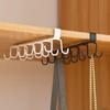 1PC Punch-free Kitchen Hook Rack Iron Double-row Hook Hanging Kitchen Utensil Rack Spoon And Shovel Rack Hanging Hook