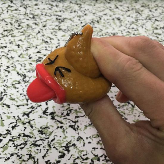 Креативные какашки для языка, забавная антистрессовая игрушка, розыгрыш, подарок, подвесной брелок