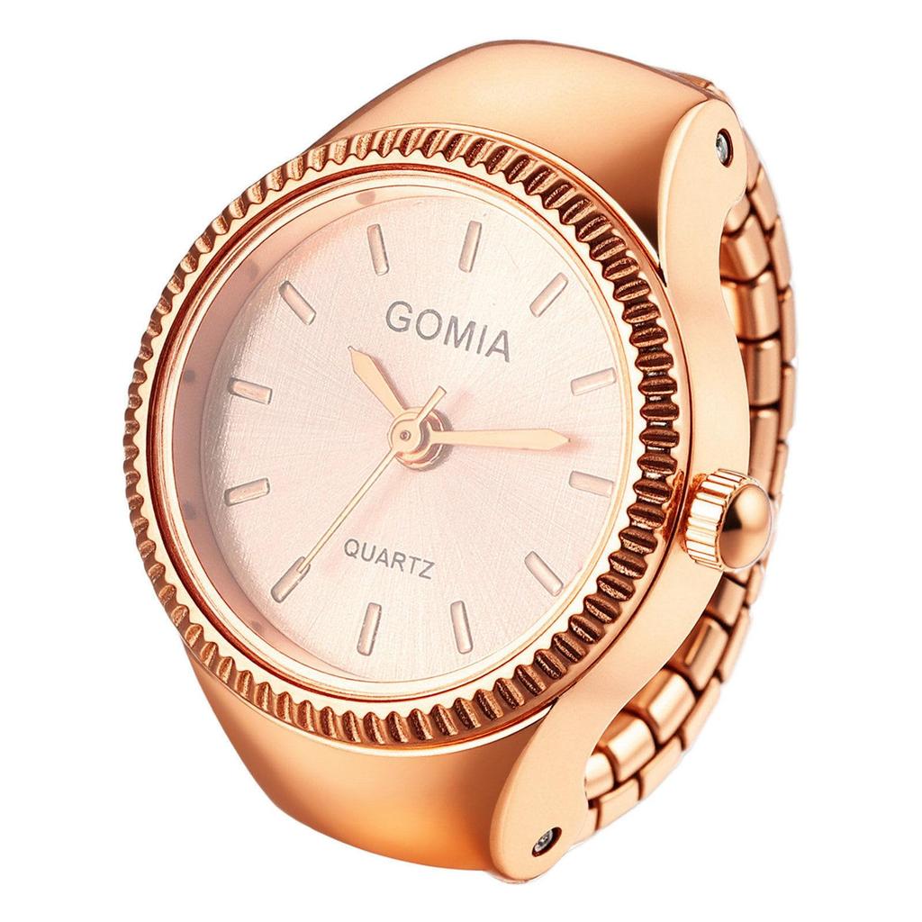 Милые и стильные женские кольцо-часы: Кольцо из нержавеющей стали, Универсальный размер, Кварцевый механизм, Модный аксессуар - Идеальный подарок на дни рождения,