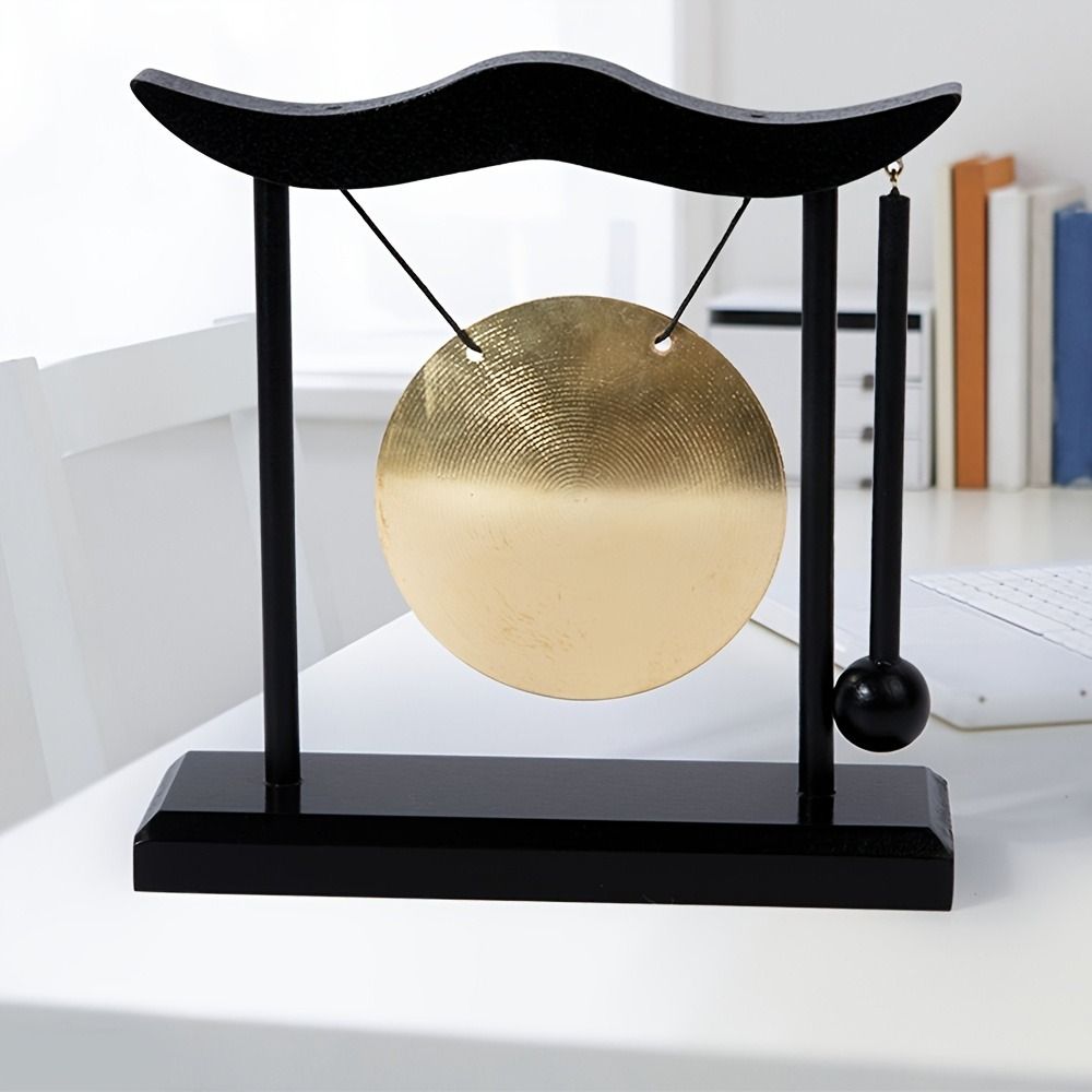 Fortune Desktop Gong Creative Feng Shui Metal Cymbals Retro Copper Bell House Warming