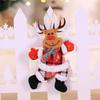 1PC Fabric Ornaments Reindeer Decorations Cloth Pendant Snowman Christmas Tree Elk Christmas Santa Claus Figurines