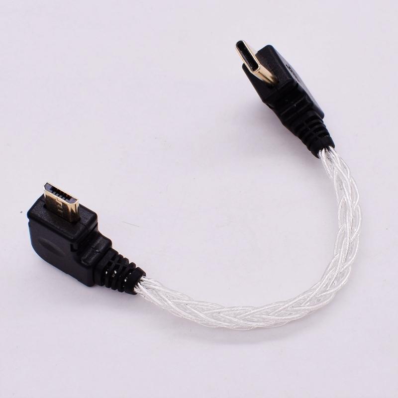 USB Type-C to Micro USB Decoding Cabe for Android Moblie Phone Connect HUGO MOJO PHA3 DSD to DAC OTG Audio Cable