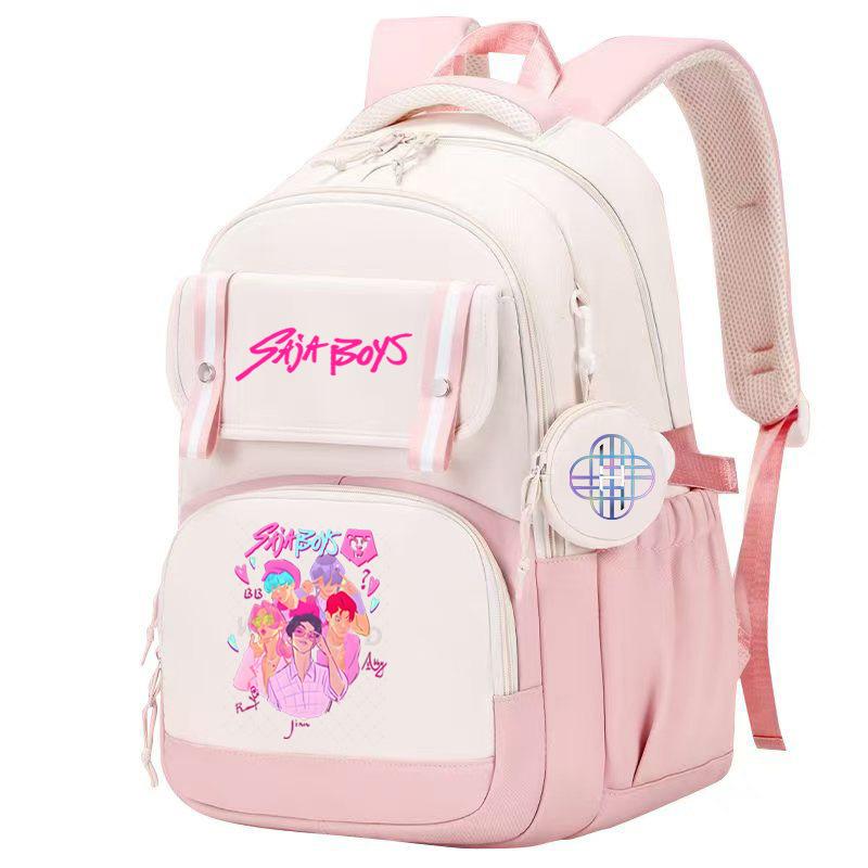 Animation Cartoon With Schoolbag College Style Trend Men And Women Versatile Primary And Secondary School Students Casual Backpack