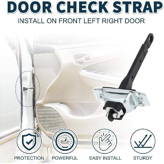 Door Check Strap Stopper Limiter for Toyota Pickup 4Runner Durable No.6861035030 | Front Left Right Door Check Bracket Stop 1Pc Door Checker Arm