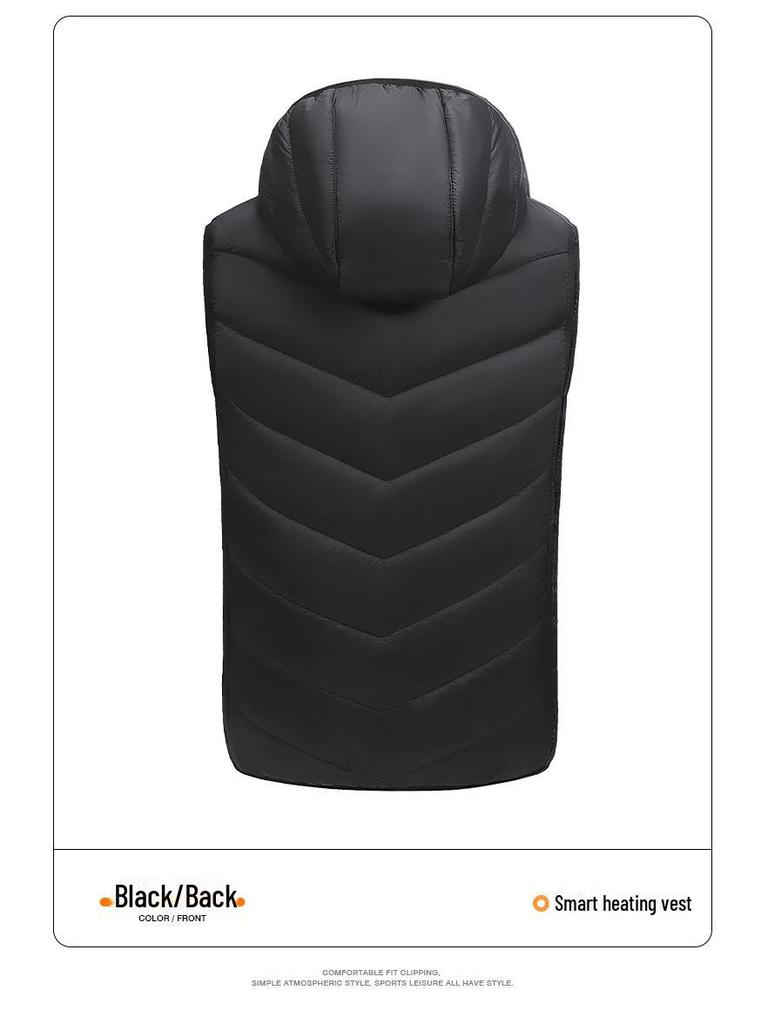 Детский электрический обогревательный жилет: Интеллектуальное устройство для обогрева всего тела с десятью зонами нагрева для использования на открытом воздухе.