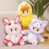 Licensed Yuen Officially Meng Zhi Xing Plush Toys Featuring Cute Animals Sitting
