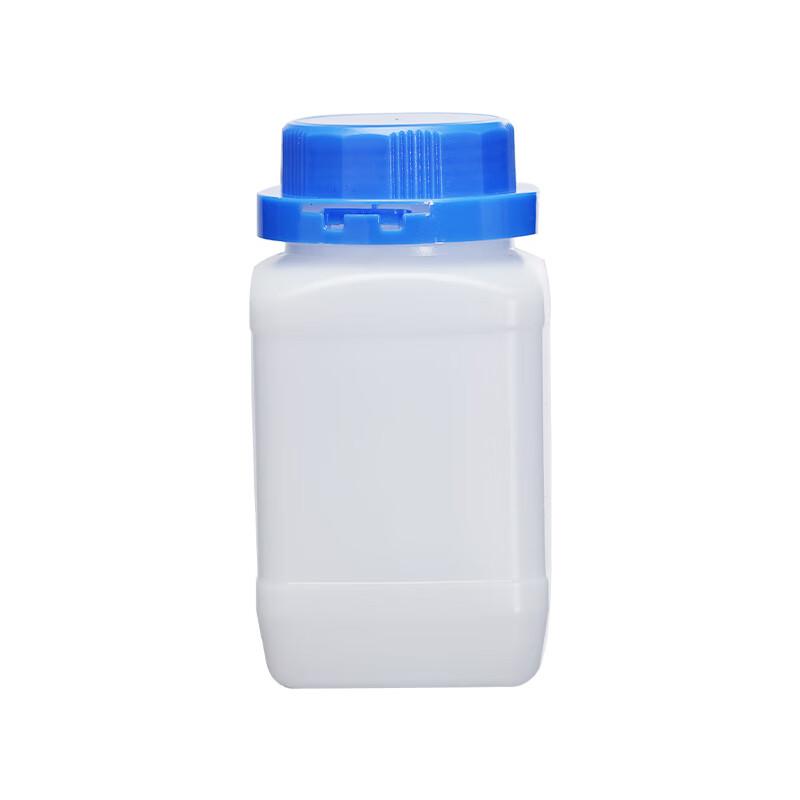 Leigu HDPE Plastic Blue Cap Square Reagent Bottle