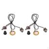 2 Pieces 1T1V Prewired Piezo Pickup With Volume Control Knob for Cigar Box Guitar Replacement