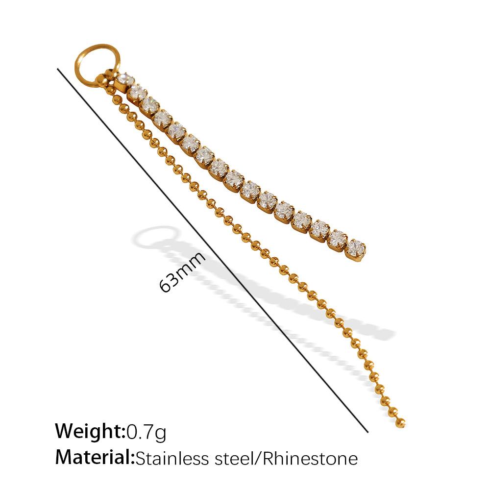 Exquisite Diy Diverse Diamond Pendant Accessories Stainless Steel Gold Plated Versatile Pendant Collection