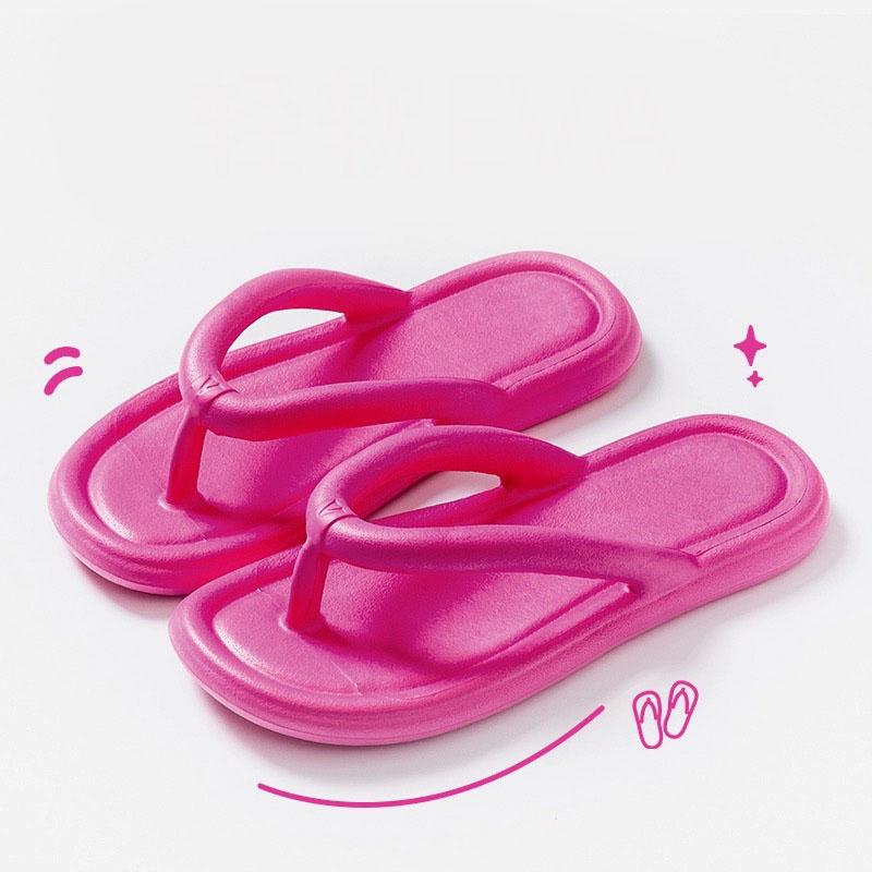 Новые летние лаконичные женские шлепанцы ярких цветов для женщин, удобные шлепанцы из ЭВА, мягкие пляжные сандалии, тапочки, домашняя обувь