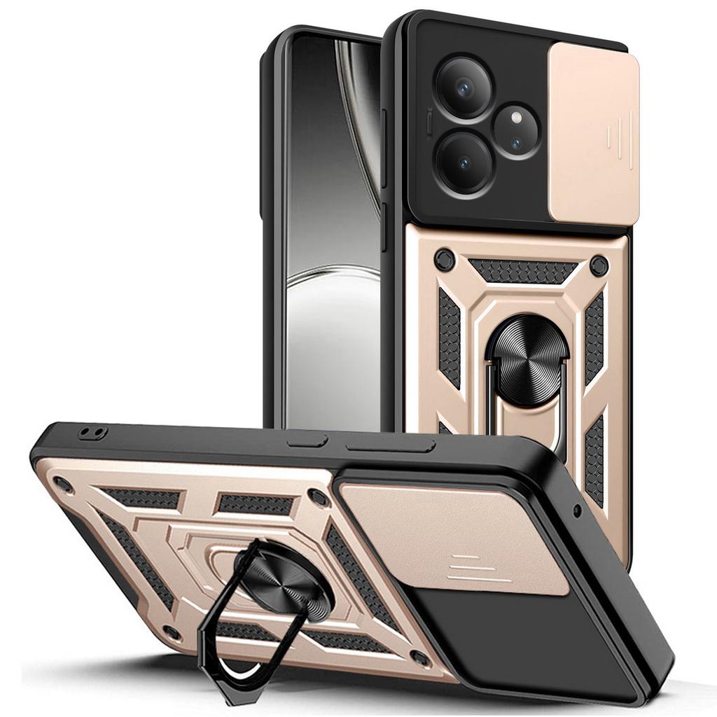 Военный защитный чехол для камеры с держателем для Realme GT Neo 6 6T GT 3 N53 N55 C61 C63 C65 C67 C51 C53 C55 C35 C21Y C25Y противоударный чехол с кольцом-подставкой